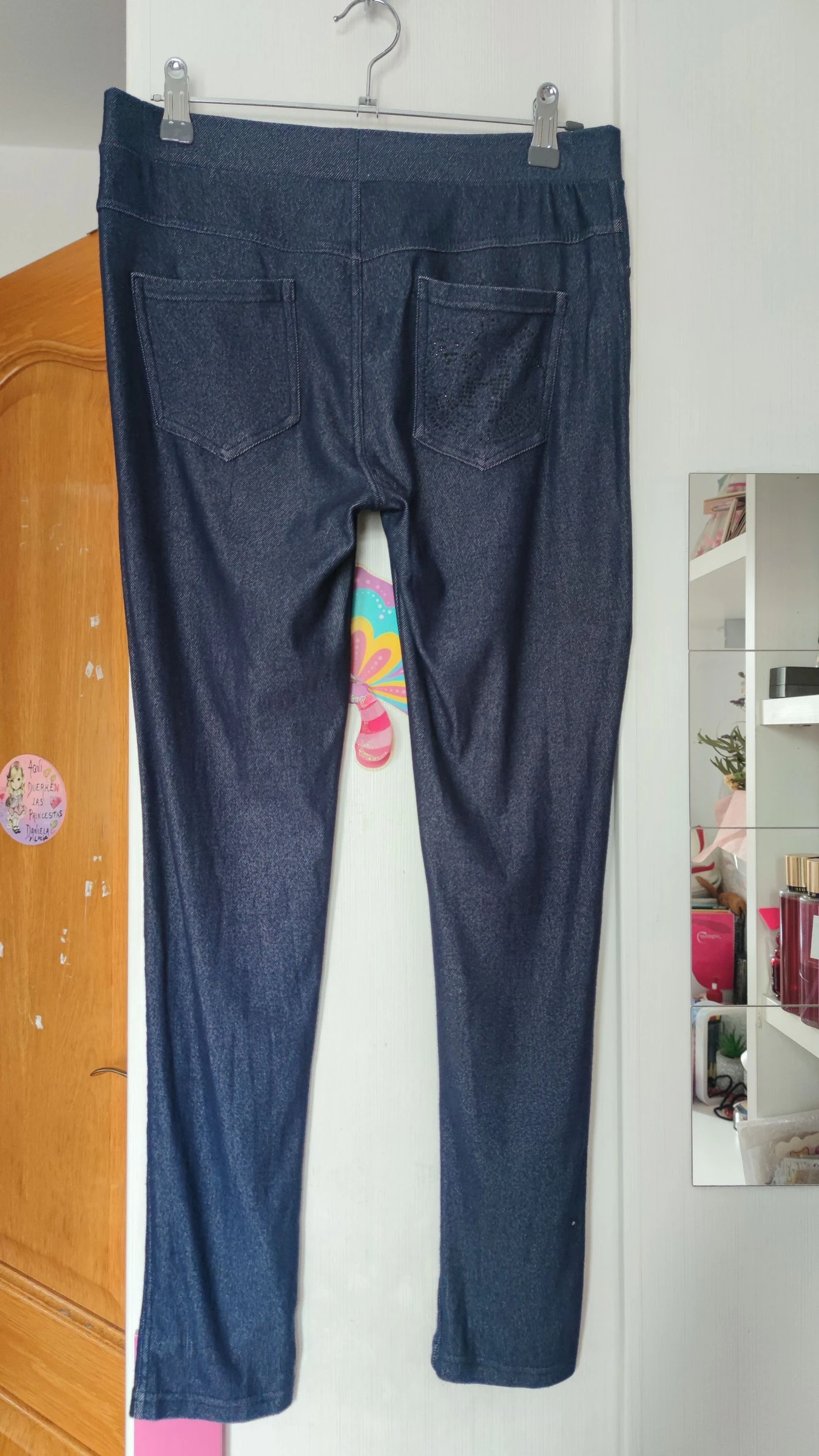 Leggings jeans elásticas femininas Vintage Tamanho P/36 – photo 9